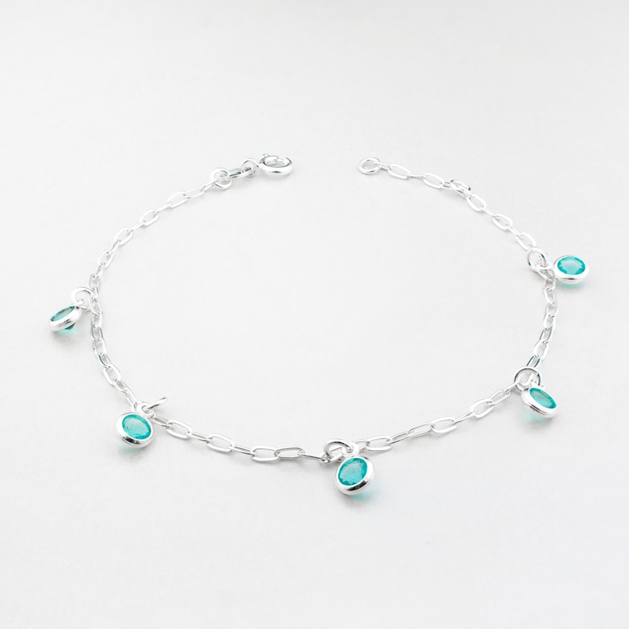 Aqua Charm Bangle
